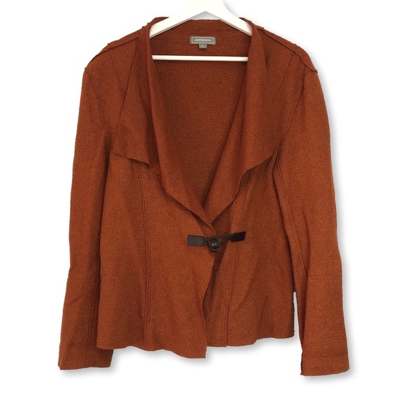 Johnston & Murphy Wool Cardigan Jacket Orange Size Small - Picture 1 of 15
